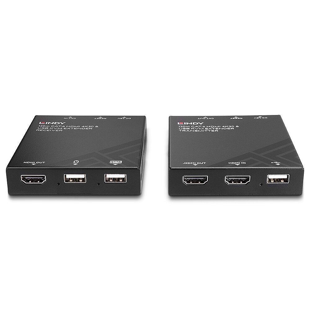 Lindy 39381 estensore KVM Trasmettitore e ricevitore (120M CAT.6 HDMI 4K30 AND USB - KVM EXTENDER)
