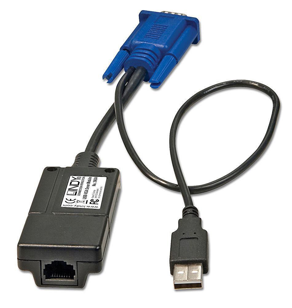 Adattatore USB con VGA LINDY 39634 Nero/Blu