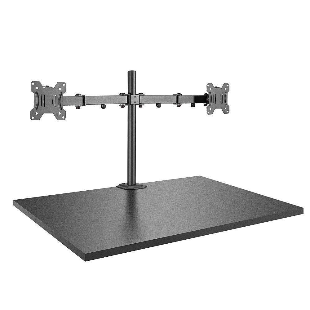 Lindy 40658 supporto da tavolo per Tv a schermo piatto 711 cm 28 Nero Scrivania (DUAL DISPLAY BRACKET W/POLE - AND DESK CLAMP)