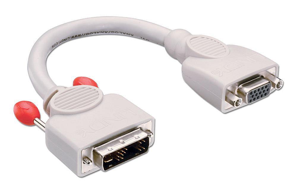 Lindy 41222 cavo e adattatore video 02 m DVI-A VGA (D-Sub) Grigio