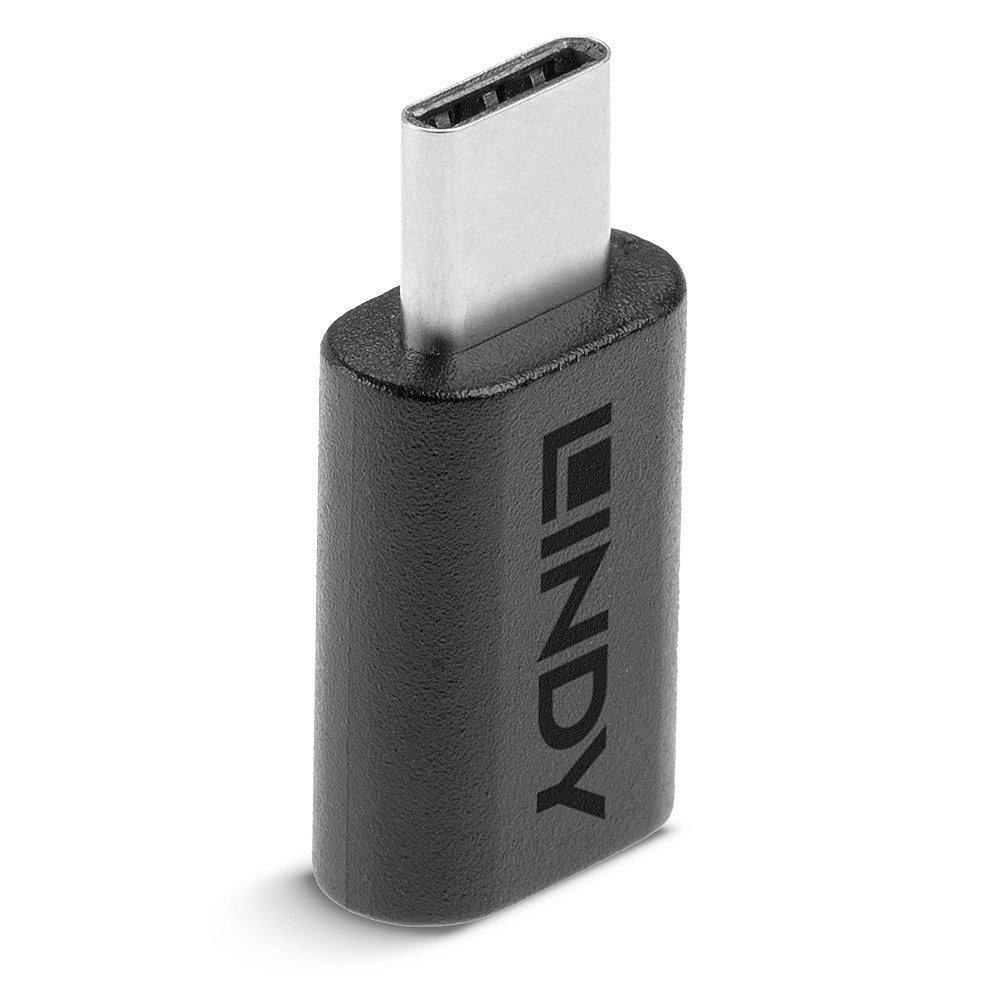 Lindy 41893 adattatore per inversione del genere dei cavi USB 3.2 Type C Nero (USB 3.2 Type C to C Adapter - Warranty 120M)