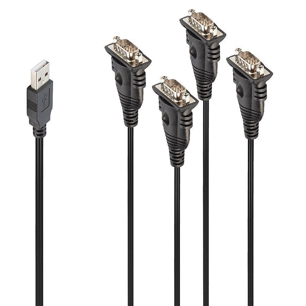 Lindy 42675 cavo seriale Nero 094 m USB tipo A DB-9
