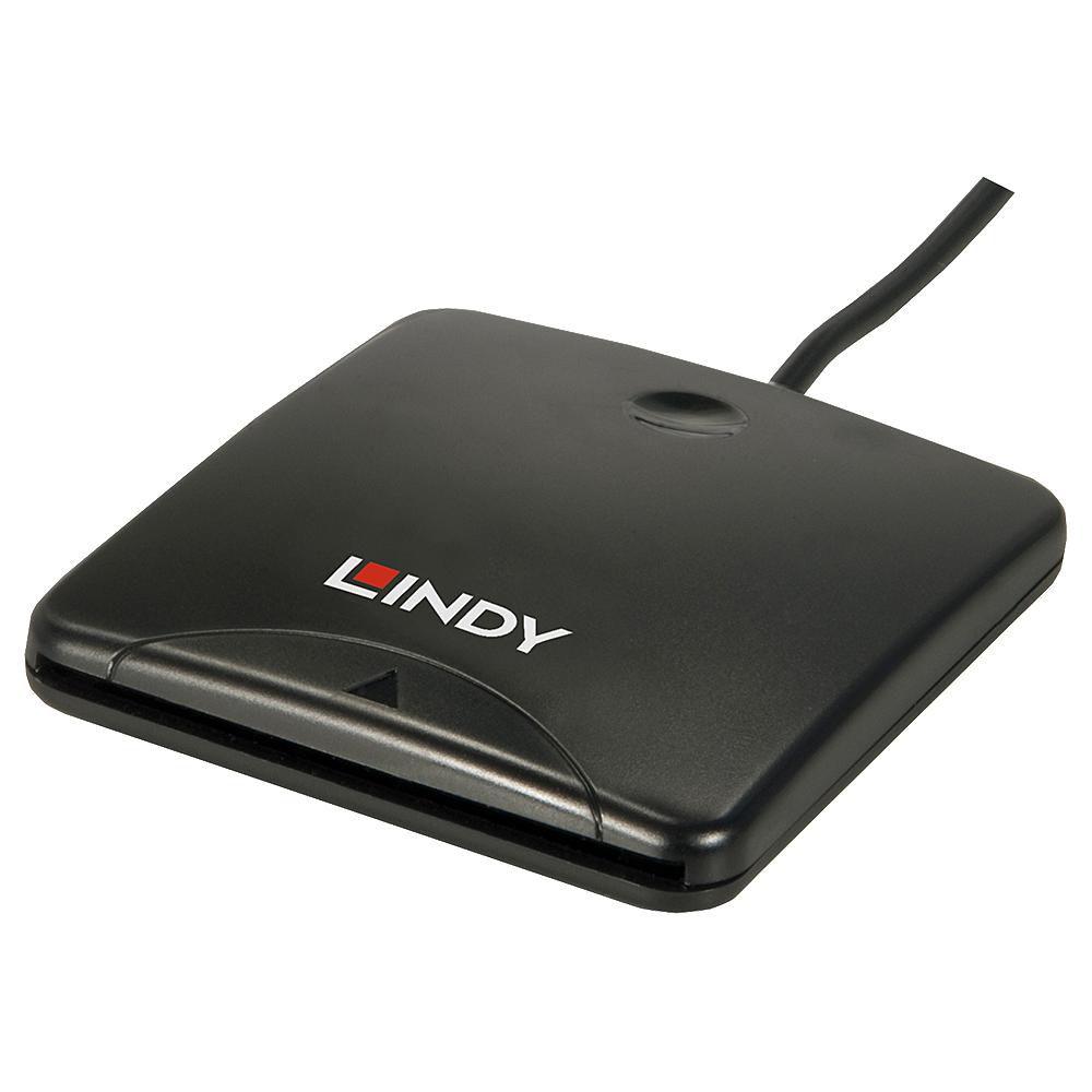 Lindy USB 2.0 Smart Card Reader USB-Verlngerungskabel - 1.5 m untersttzt Prozessorchipkarten mit asynchronen Protokollen T0 T
