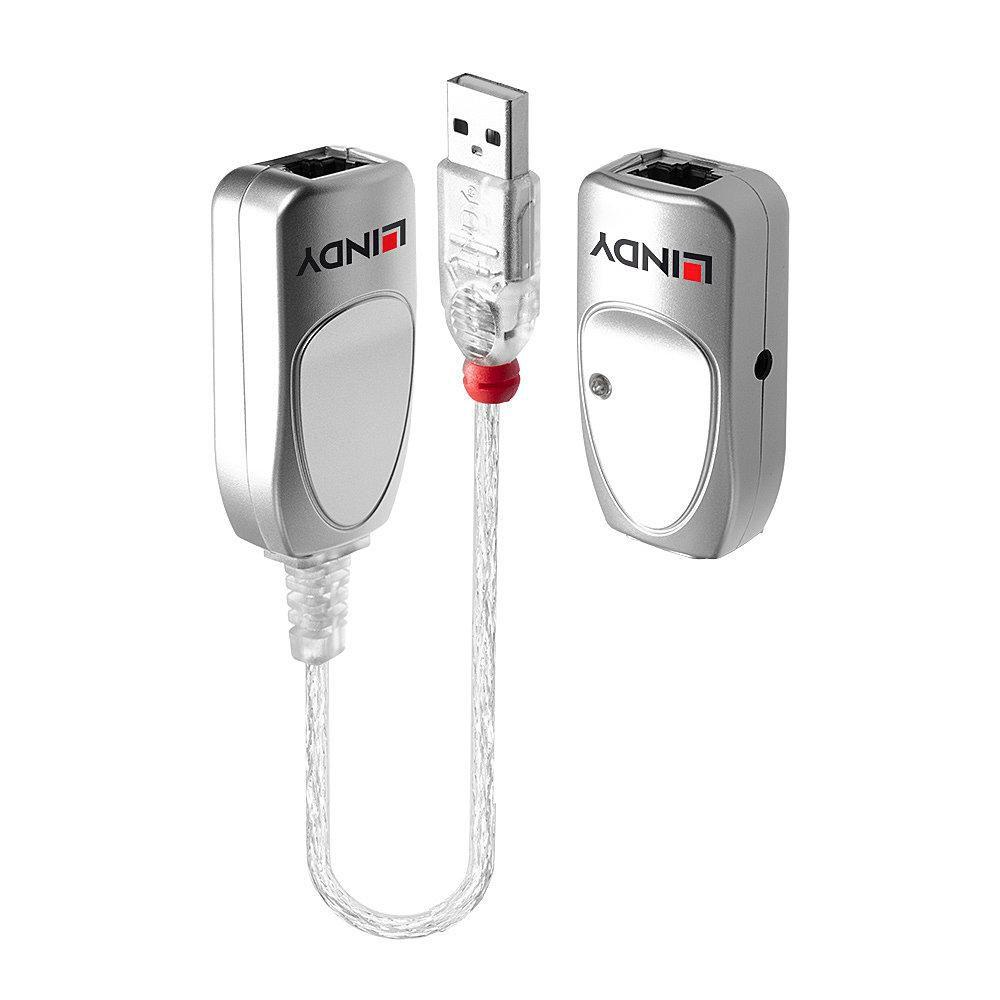 EXTENDER LINDY USB 1.1 Cat.6 50m-Estende una periferica USB 1.1 fino a 50m tramite cavo di rete UTP Cat.5e/6(non incluso) 42805