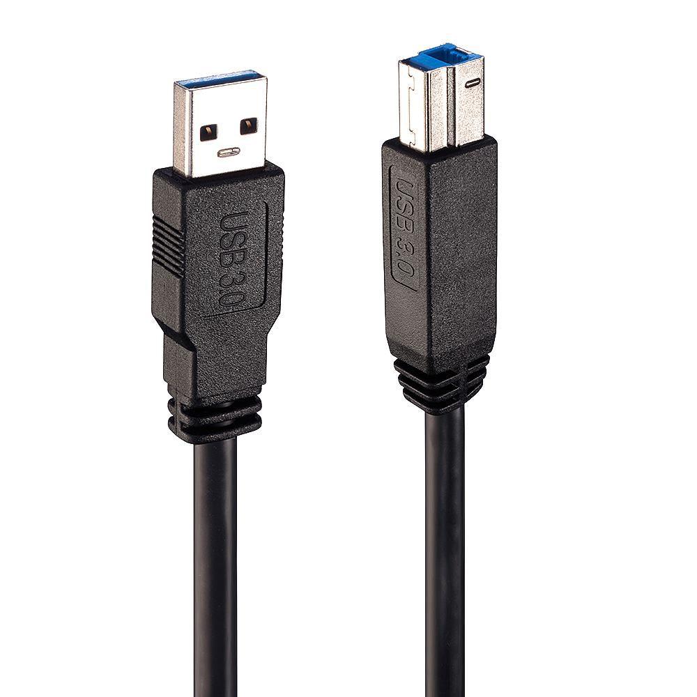 Lindy 43098 cavo USB 10 m USB 3.2 Gen 1 3.1 Gen 1 USB A USB B Nero (10m USB 3.0 Active Cable - Warranty 24M)