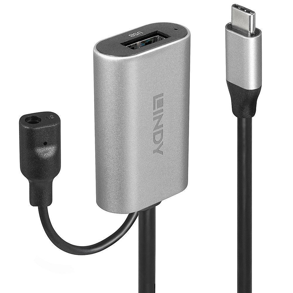Lindy 43270 cavo USB USB 3.2 Gen 1 [3.1 Gen 1] 5 m USB C USB A Argento (Lindy USB Type-C forl?ngerkabel - 5 m)