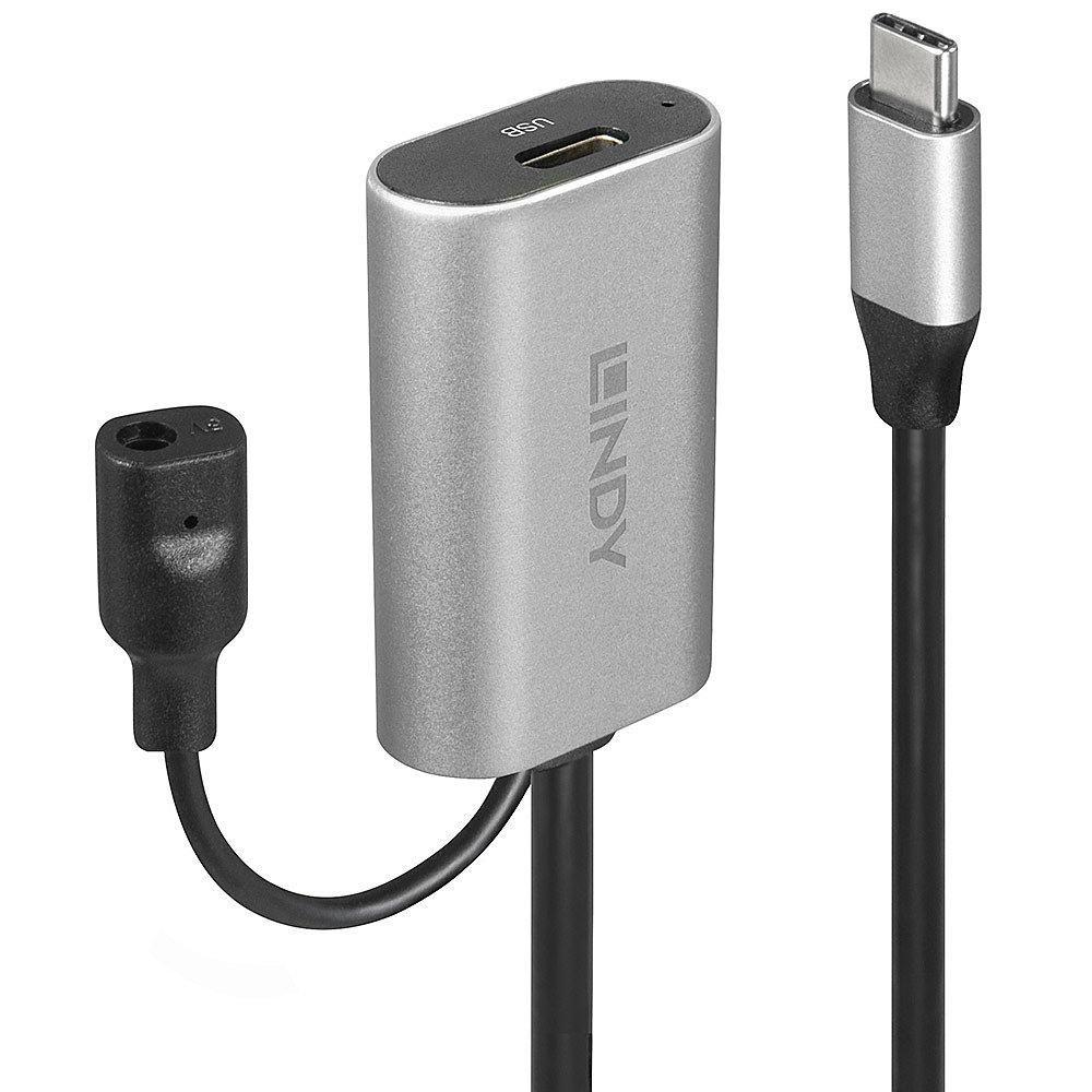 Lindy 43271 cavo USB 5 m USB 3.2 Gen 1 3.1 Gen 1 USB C Nero (5M USB 3.1 ACTIVE EXTENSION - CABLE TYPE C TO C)