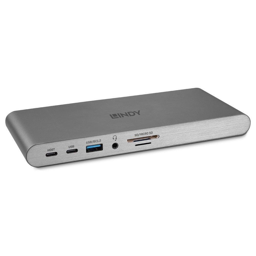 DOCKING STATION Pro 5K XT LINDY per Laptop USB C -USB C a 3USB/1USB C/1RJ45/2DP/1HDMI/1SD 1MicroSD/1x3.5mm PD 3.0 100W