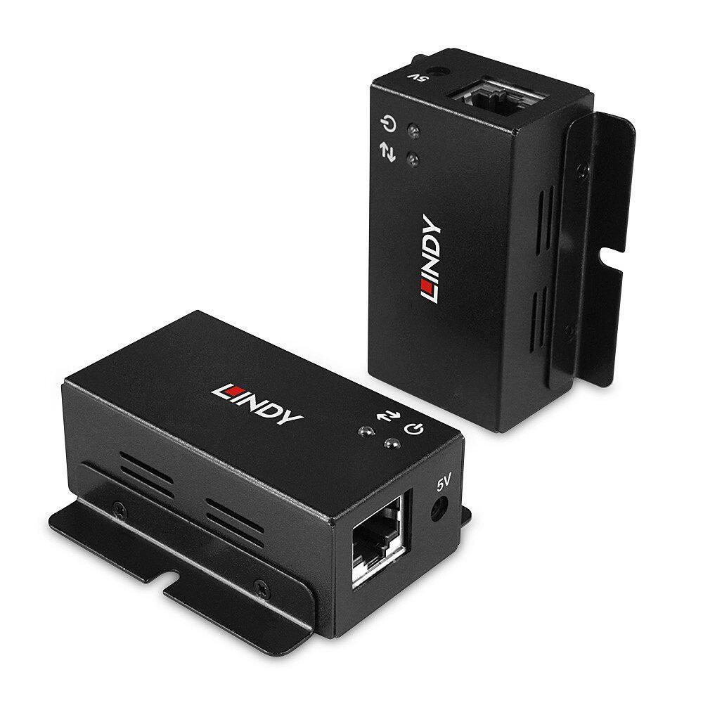 Lindy 43386 moltiplicatore di rete Ricevitore e trasmettitore di rete Nero