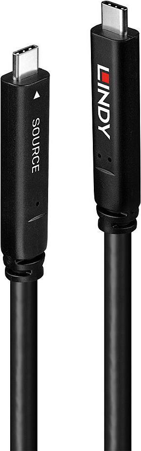 Lindy 43398 cavo USB USB 3.2 Gen 1 (3.1 Gen 1) 10 m USB C Nero