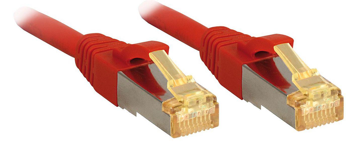 Lindy 47300 cavo di rete Rosso 20 m Cat7 S/FTP S-STP (Networking Cable Red 20 M - Cat7 S/Ftp S-Stp - Warranty 120M)
