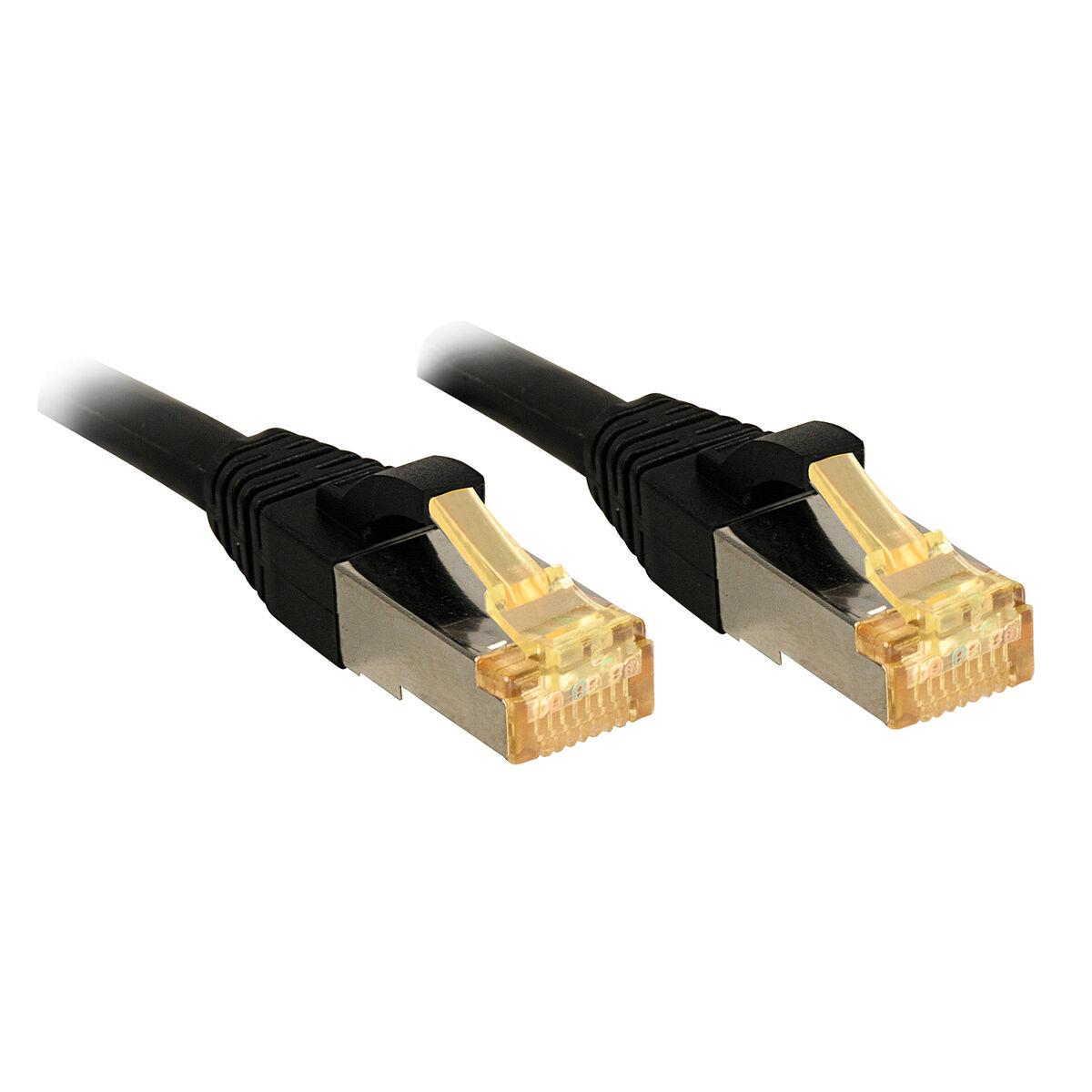 Lindy 47306 cavo di rete Nero 05 m Cat7 S/FTP S-STP (0.5m RJ45 S/FTP LSZH Network - Cable Black - Warranty 120M)