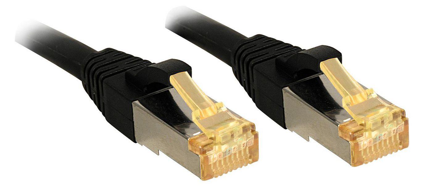 Lindy 47307 cavo di rete Nero 1 m Cat7 S/FTP [S-STP] (Networking Cable Black 1 M - Cat7 S/Ftp [S-Stp] - Warranty: 120M)