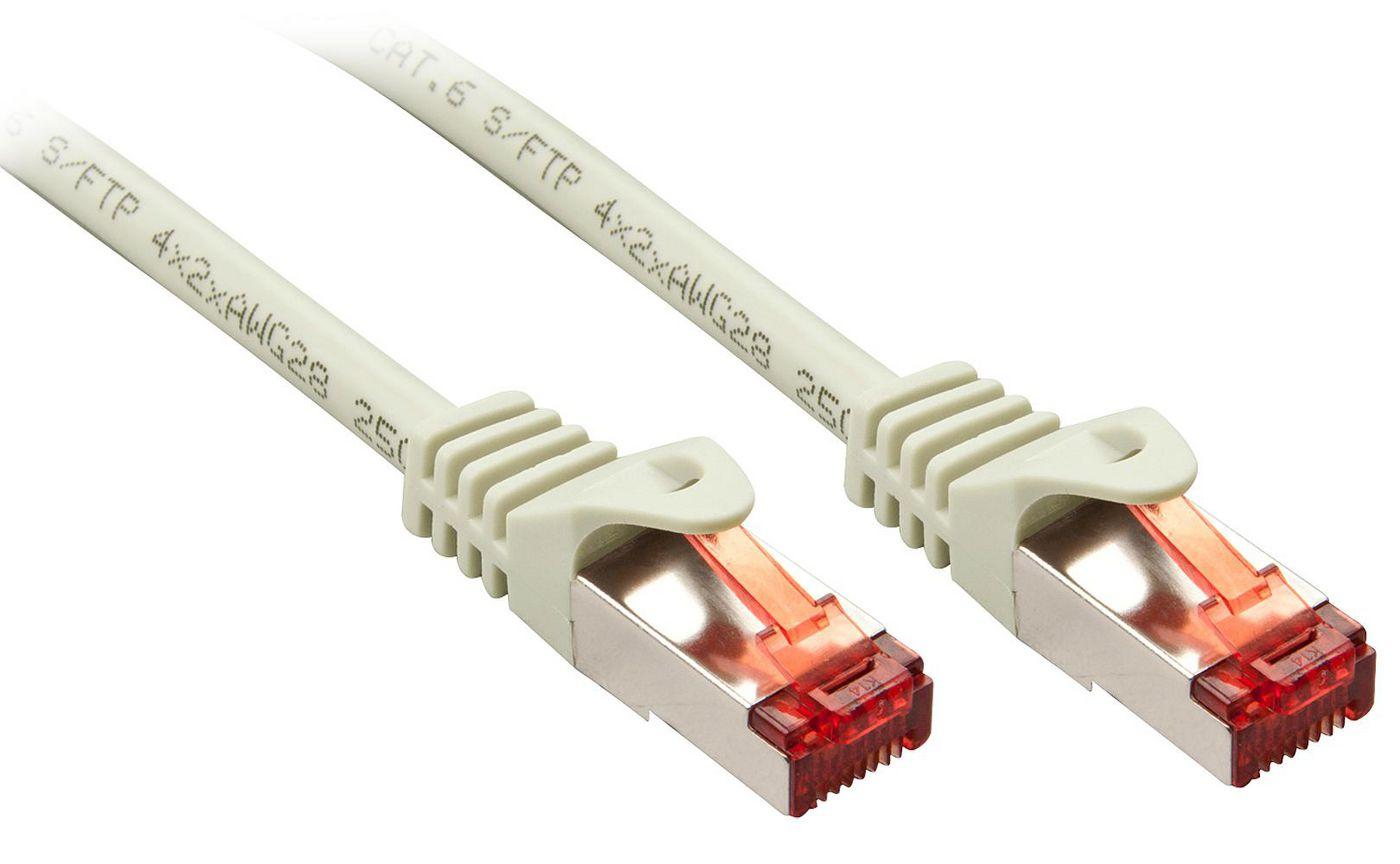Lindy Cat.6 S/FTP 0.5m cavo di rete Grigio 05 m Cat6 S/FTP S-STP (Cat.6 S/Ftp 0.5M Networking - Cable Grey Cat6 S/Ftp S-Stp - W