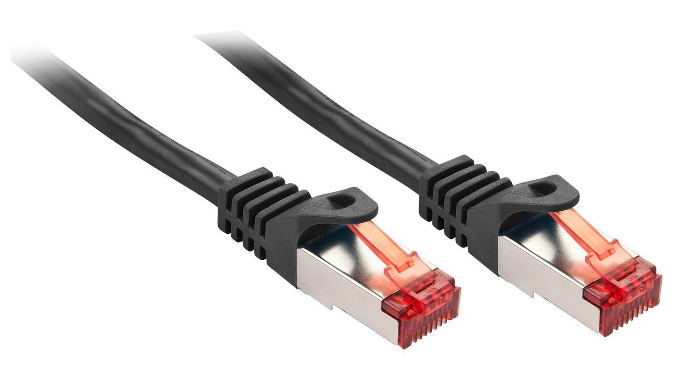 Lindy Cat.6 S/FTP 3m cavo di rete Nero Cat6 S/FTP S-STP (Cat.6 S/Ftp 3M Networking - Cable Black Cat6 S/Ftp - S-Stp - Warranty