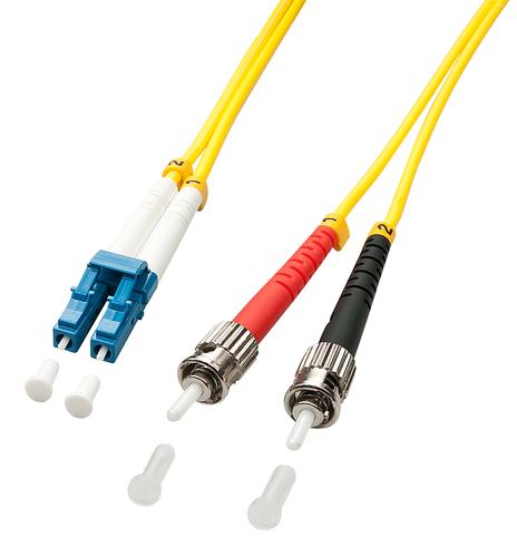 Lindy 2m LC/ST cavo a fibre ottiche Multicolore Giallo