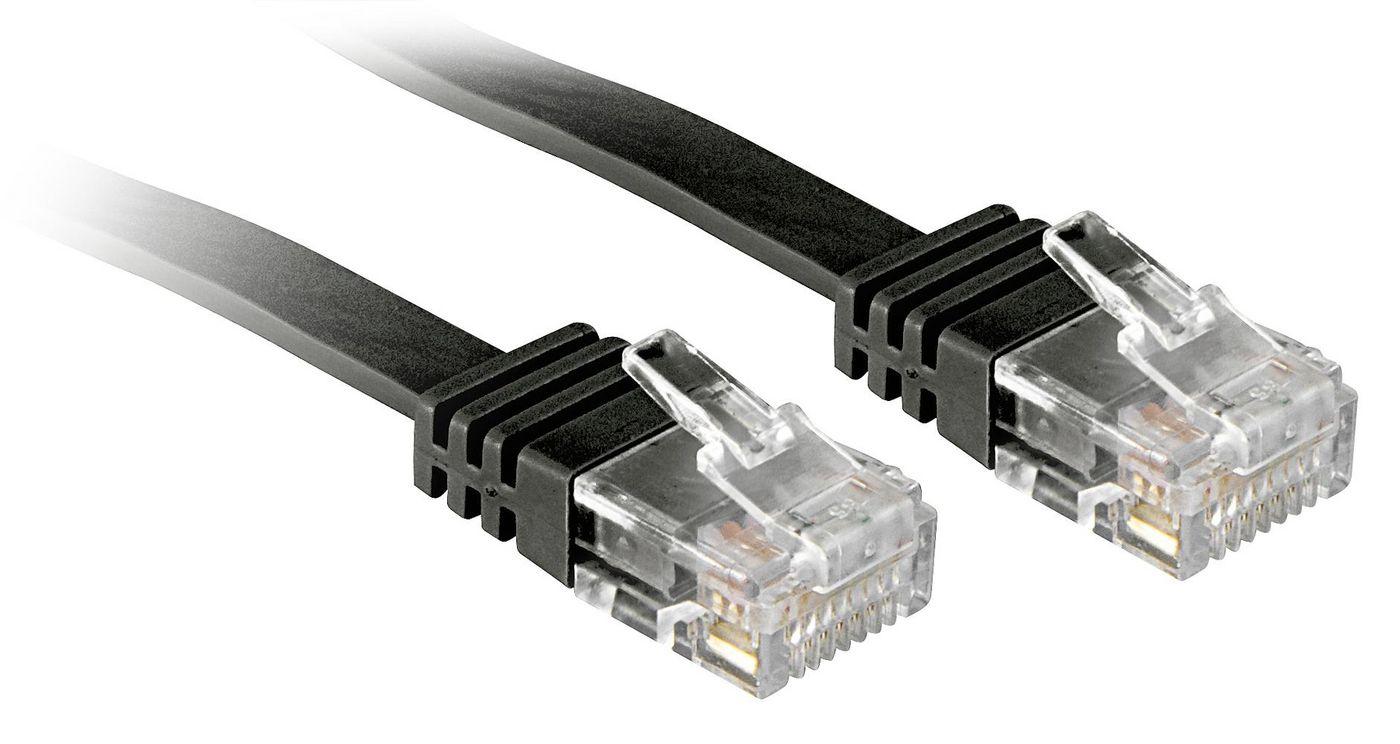 Lindy 5m Cat.6 cavo di rete Nero 10 m Cat6