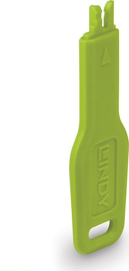 Lindy 47893 clip sicura Chiave bloccaporta RJ-45 Verde Acrilonitrile butadiene stirene (ABS)