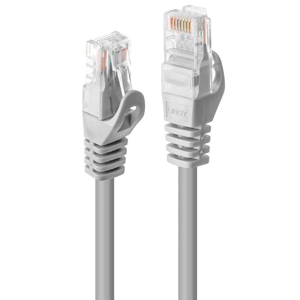 LINDY CAVO PATCH CAT.5E U UTP 2MT GRIGIO CON CONNETTORE RJ45