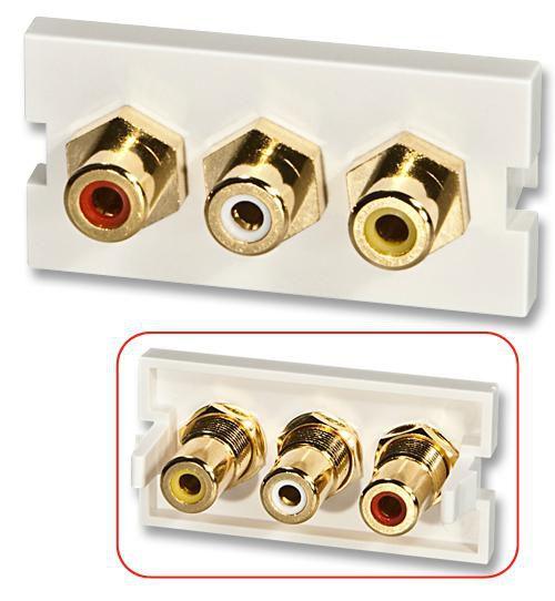 Lindy 3 x Phono Snap-in...