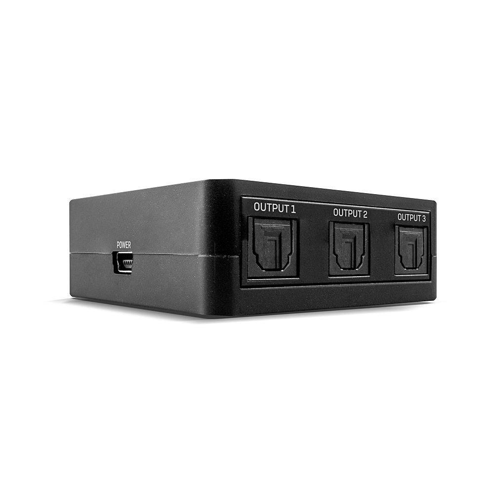 Lindy 70480 splitter audio Nero (3PORTTOSLINKOPTICALDIGITALAUDIOSP)