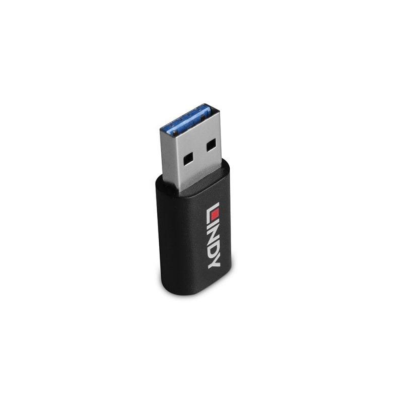 Lindy 71264 adattatore per inversione del genere dei cavi USB Type A USB Type C Nero