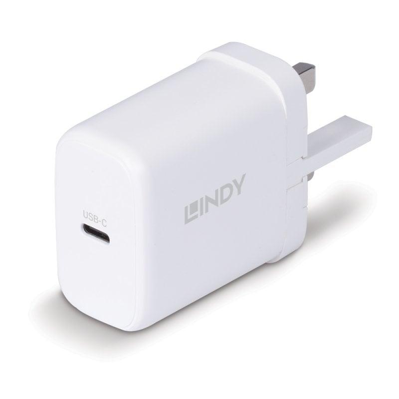 Lindy 73427 Caricabatterie per dispositivi mobili Universale Bianco AC Ricarica rapida Interno
