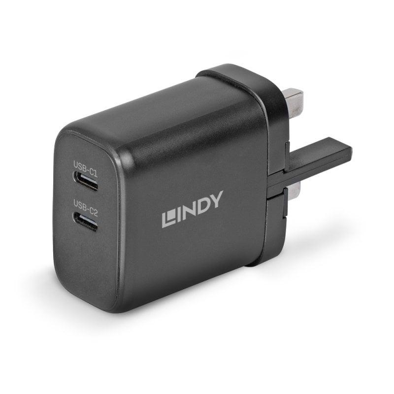 Lindy 73439 Caricabatterie per dispositivi mobili Universale Nero AC Ricarica rapida Interno