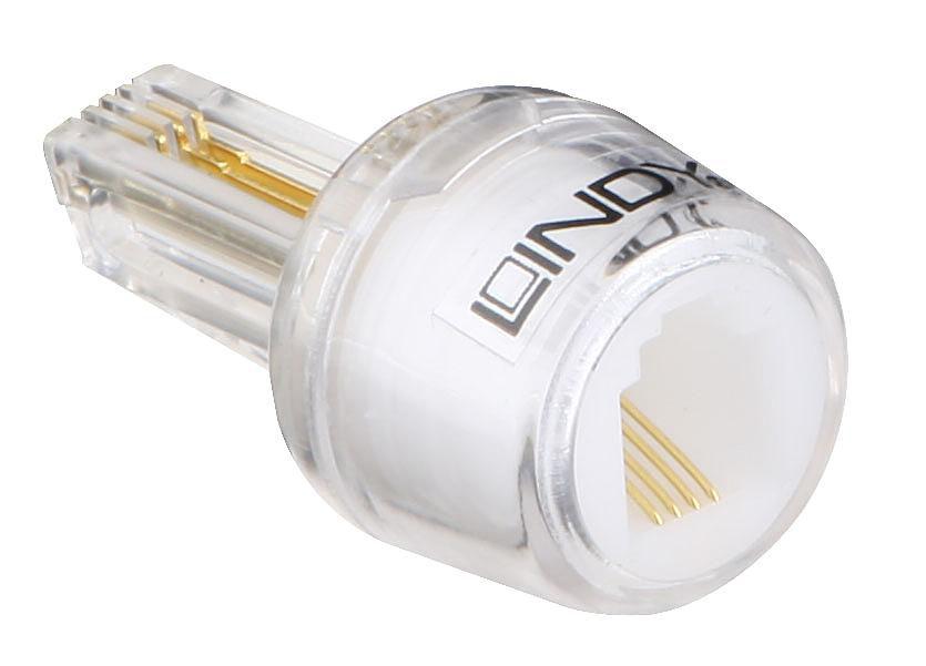 Lindy 75004 cavo di collegamento RJ-10 4P4C Trasparente (Telephone Cable Tangle - Warranty 24M)