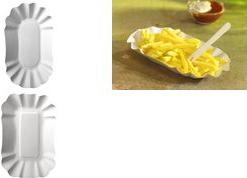 Ciotole di cartone PAPSTAR 14 cm x 3 cm bianche