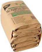 PapStar Compost Bag, Brown, 10 litri di carta scarica al 100%, resistenza: 70 g/mq, a prova di bagnato, con extra - 1 pezzo (14