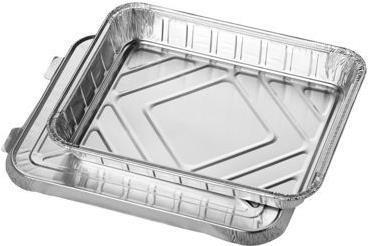 PAPSTAR Ciotole in alluminio con coperchio 225 cm x 177 cm 930 ml argento