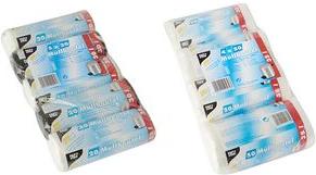 PAPSTAR sacchi spazzatura sacchi spazzatura 4x50 pezzi trasparenti 350 l trasparente