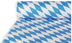 Papstar Damast-Tischuch "Bayrisch Blau" (B) 1,0 x (L) Vespa per tavolo da 50 m con goffratura damasca