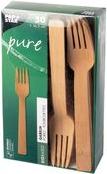 Papstar Bamboo Forks "Pure", lunghezza: 165 mm, 50s da materie prime rinnovabili, puramente meccanico - 1 pezzo (88030)