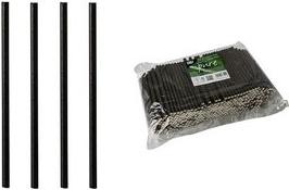 PapStar Paper Paper Bere "Pure", 250 mm, nero fatto di carta, lunghezza: 250 mm, diametro: 8 mm, sostenibile - 1 pezzo (88931)