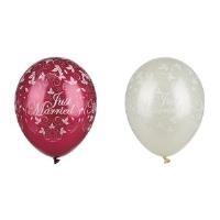 Papstar Balloons "appena sposato", Ivory Metallic Dimensioni: 900 mm, diametro: 290 mm, fatto di gomma naturale - 1 pezzo (8194