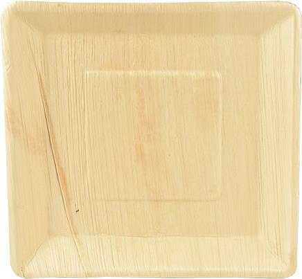 Piatto PAPSTAR in foglia di palma 25 cm x 25 cm naturale