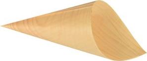 Papstar Finger Food Bag "Pure", diametro: 95 mm in legno, lunghezza: 85 mm, cibo -safe, insapore, - 1 pezzo (85676)