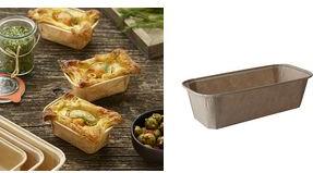 Papstar Baking Pad "Pure", angolare, 167 ml, marrone in carta pergamena con strato di silicone, congelato, - 1 pezzo (87113)