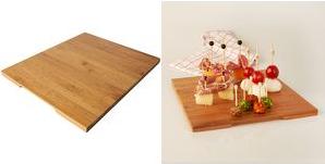 Papstar VAY per Spy FingerFood 250 x 300 mm di bambù con 120 amanti per la spia del fingerfood-1 ripido (87147)