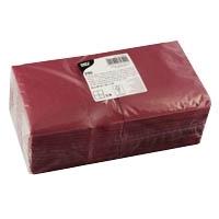 Papstar Cocktail tovaglioli, 240 x 240 mm, 3 strati, Bordeaux 1/4 Falz, tessuto, collezione giornaliera-1 (89605)