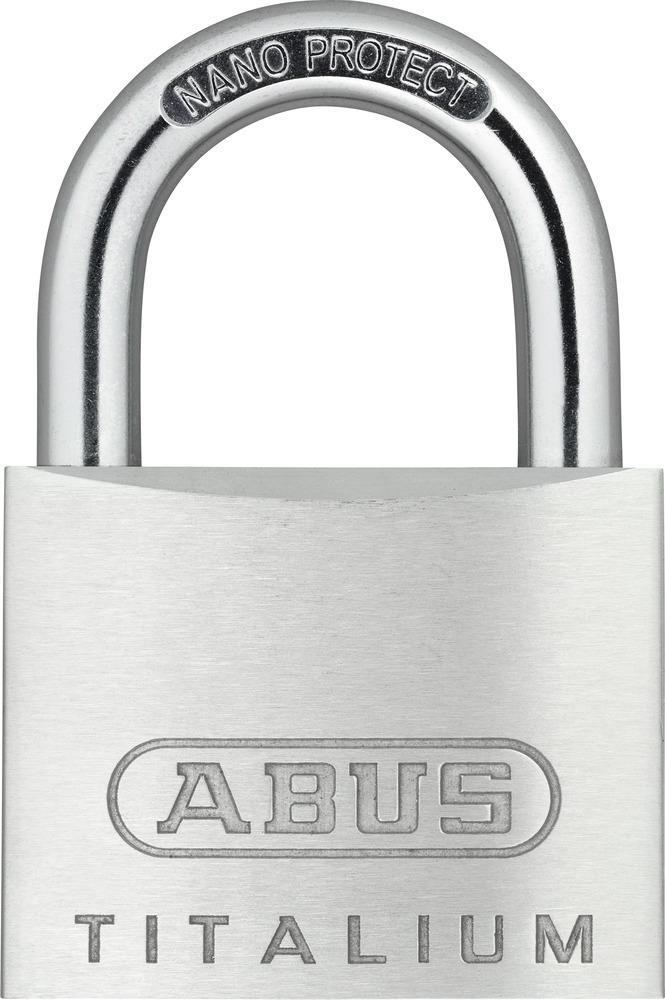 ABUS 64TI/45 - Lucchetto convenzionale - Serratura a chiave - Chiusura diversa - Argento - Alluminio - Acciaio (64TI/45)