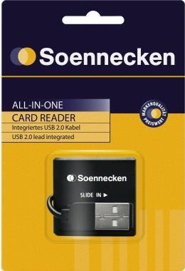 Lettore di carte Soennecken 71660 USB 2.0 nero (71660)