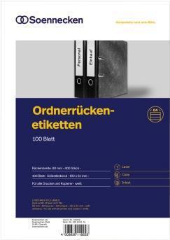 Cartella etichetta Soennecken 66308 stretta/corta sk bianco 700 pezzi/confezione. (66308)