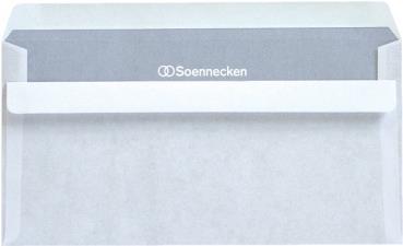 Buste 125x235mm oF/sk bianco 75g cartoncino compatto 1000 pezzi (2932)