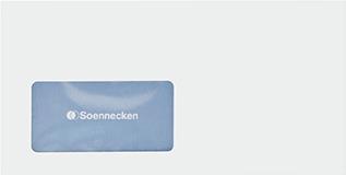 Busta per lettere Soennecken Premium 1313 DIN lunga mF hk bianco 200 pezzi/confezione. (1313)