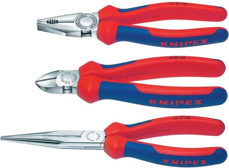 Pacchetto di montaggio KNIPEX 00 20 11 con tre pinze