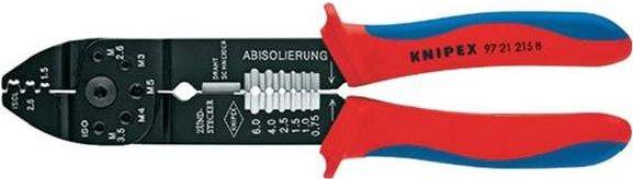 Pinza a crimpare KNIPEX per connettori aperti non isolati