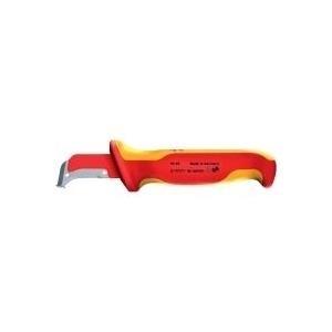 Coltello spelafili KNIPEX 180 mm, coltello per guaina cavi
